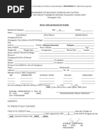 ROTC Registration Form 2nd Sem