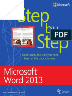 Microsoft Word 2013 Learinig PDF