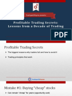 Profitable Trading Secrets: Lessons from a Decade of Trading