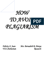 How To Avoid Plagiarism