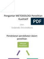 Presentation7-Pengantar METODOLOGI Penelitian Kualitatif