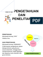 Ilmu Pengetahuan Dan Penelitian