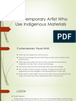Contemporary Artist Who Use Indigenous Materials1