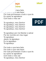 TE AGRADEÇO - Diante Do Trono PDF