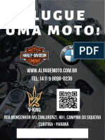 Flyer Locação de Motos