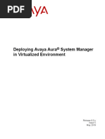 AvayaAura Deploying SystemManager in VirtualizedEnvironment Release 80x Issue05 May29 2019