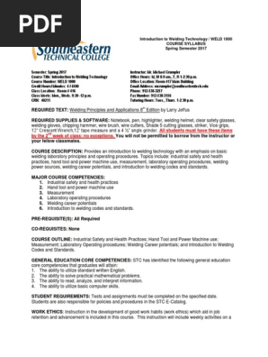 Programa Welding Academic Dishonesty