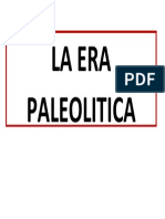 era paleolitica