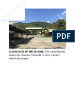 Cleanliness of The School