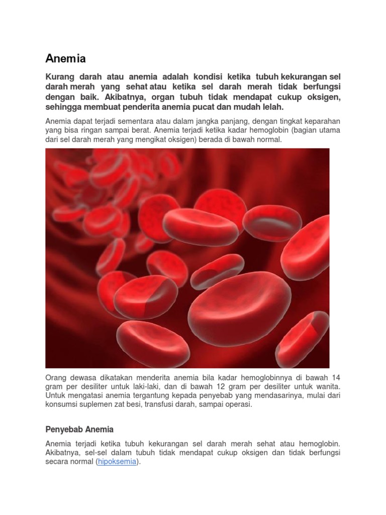 Anemia | PDF