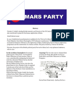 Political Party a Platform for the Planet Mars a Little History