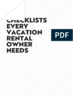 Lodgify Vacation Rental Checklists PDF