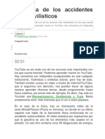 La Física de Los Accidentes Automovilísticos