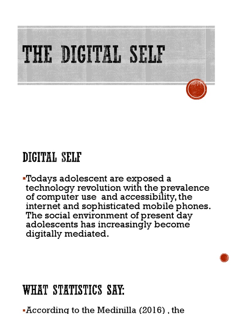 TheDigitalSelf.pptx Social Media Popular Culture & Media Studies