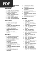 Daftar Hari Peringatan Nasional