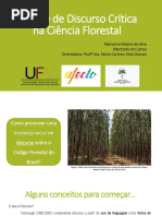 Análise de Discurso Crítica na Ciência Florestal.ppt