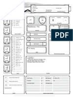 Character Sheet Sorcerer