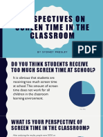 perspectives on screen time in the classroom