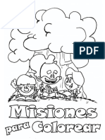 Misiones para Colorea A4 PDF