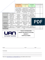 Portfolio Rubric