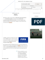 Definición de FIFA - Qué Es, Significado y Concepto