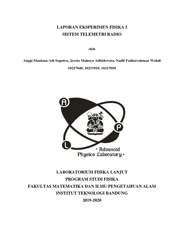 Laporan Eksperimen Fisika Sistem Telemetri Radio Pdf