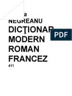Aristita Negreanu - Dictionar Modern Roman-Francez