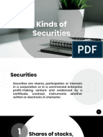 Kinds of Securities