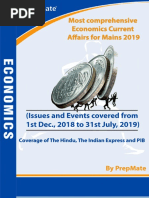 Most Comprehensive Economics Current Affairs For Mains 2019 by Prepmate