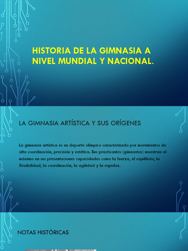 Historia de la Gimnasia Mundial y Nacional | PDF | Gimnasia | Competencia