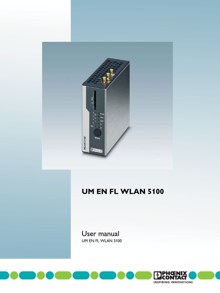 Manual Phoenix Contact 5100 Wlan PDF PDF Wireless Lan Wireless Access Point