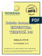 Buletin Expertiza Tehnica Nr. 145 - Iunie 2018