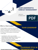 Team Leadership & Conflict Management