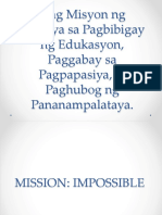 Ang Misyon NG Pamilya Sa Pagbibigay NG Edukasyon