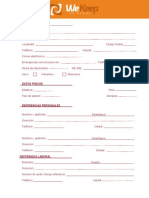 Formato de Solicitud de Empleo PDF