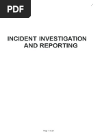 Incident Investigation Procedure