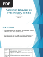 Consumer Behaviour On Print Industry in India