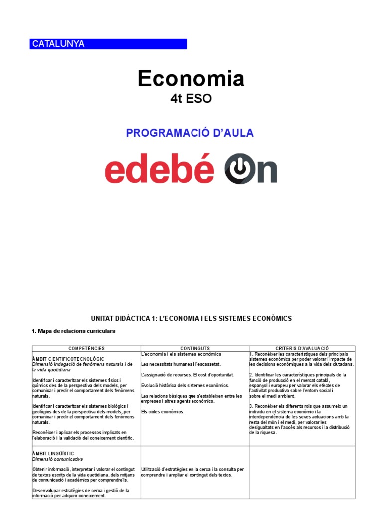 124187-7-4-Prog Aula Economia 4ESO Cat | PDF