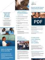 Triptico Derecho A La Educacion - VF Imprenta