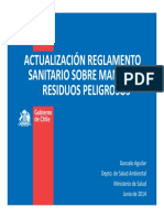 Reglamento Sanitario Manejo Residuos Peligrosos