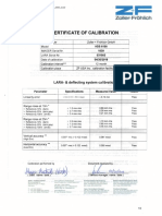 Certificado Calibración #1039 Leica Hds 6100