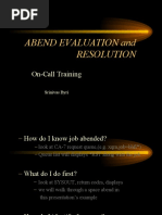 Abending Evaluation and Resolution