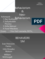 Behaviorism & Neo-Behaviorism