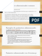 Parámetros Adimensionales Comunes