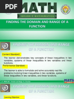 Finding The Domain and Range of A Function