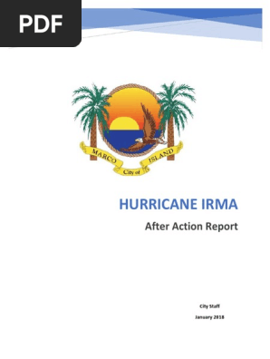 Hurricane Irma After Action Report - City of Marco Island
