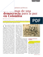 Los dilemas de una democracia para la paz en Colombia