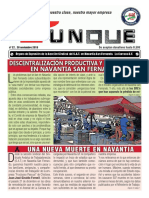 Revista Yunke no 27, 26 noviembre 2019.Órgano de Expresión de la Sección Sindical del S.A.T. en Navantia San Fernando. La Carraca-S.F