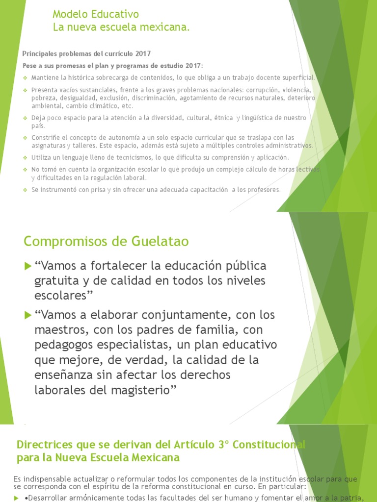 La Nueva Escuela Mexicana Pdf Plan De Estudios Educación Primaria