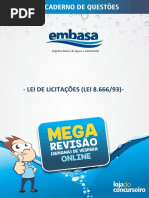 Adm Pub - Lei 8666 - Questoes IFBC